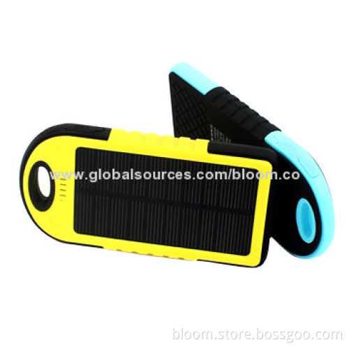 Sports Solar Power Banks for Mobile Phones, Capacity of 5,000mAh, Single USB PortNew